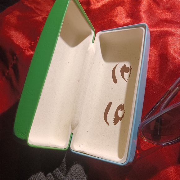 Rare Kate Spade Evette Square Frames Sunglasses & hard green blue eyes case - Picture 4 of 12